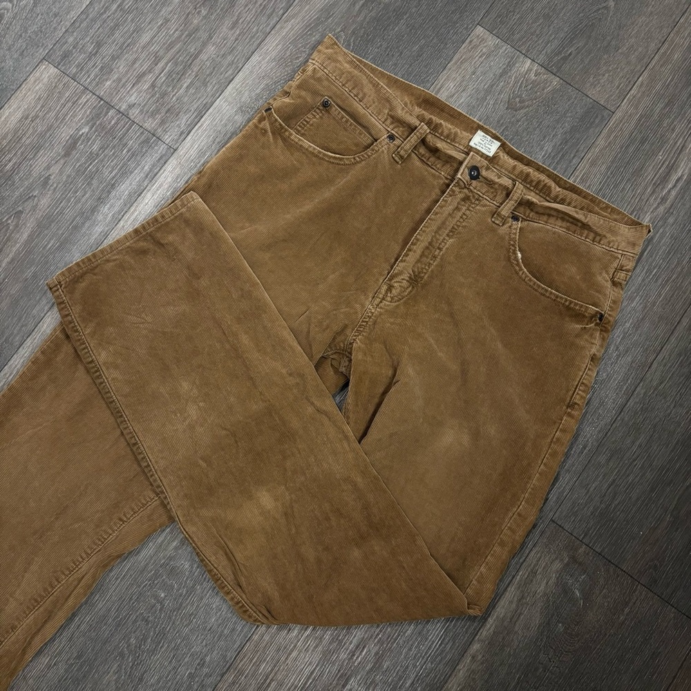 J. Crew Men's Corduroy Pants in Warm Brown